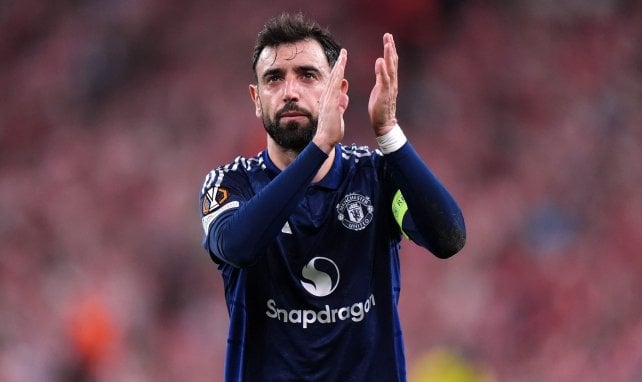 Bruno Fernandes con el Manchester United