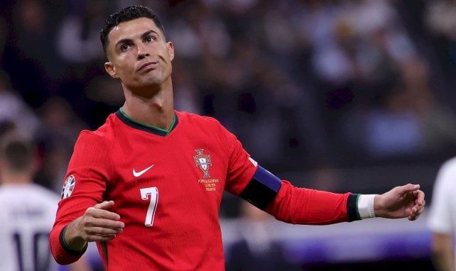 Cristiano Ronaldo se lamenta